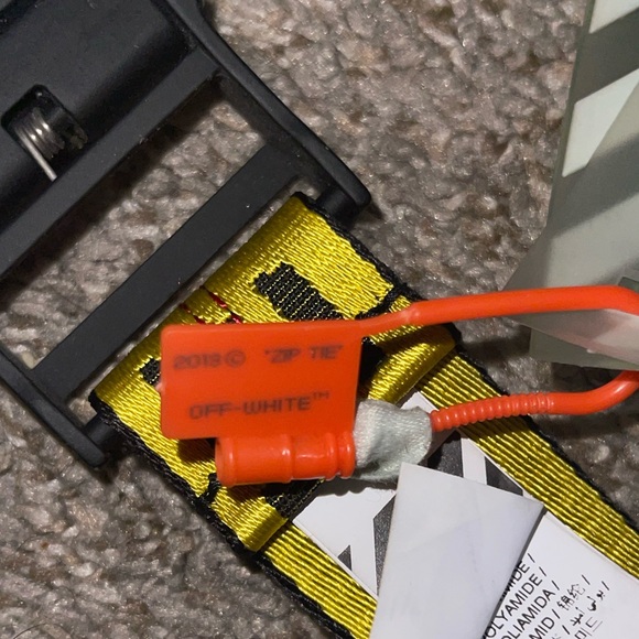 OFF WHITE INDUSTRIAL BELT - YELLOW/BLACK - Picture 5 of 5